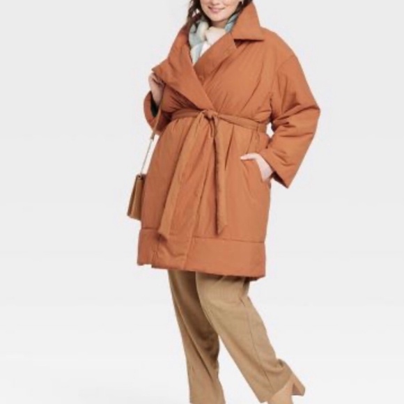 A New Day Duvet Wrap Puffer Coat NWT! Plus Size 4X - Picture 1 of 6
